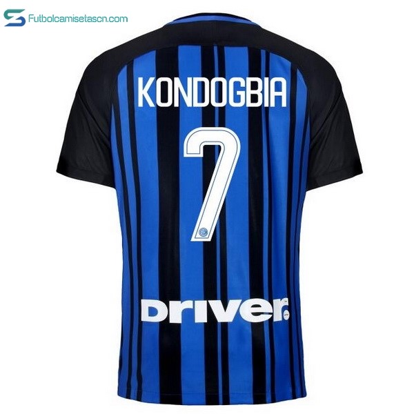 Camiseta Inter 1ª Kondogbia 2017/18
